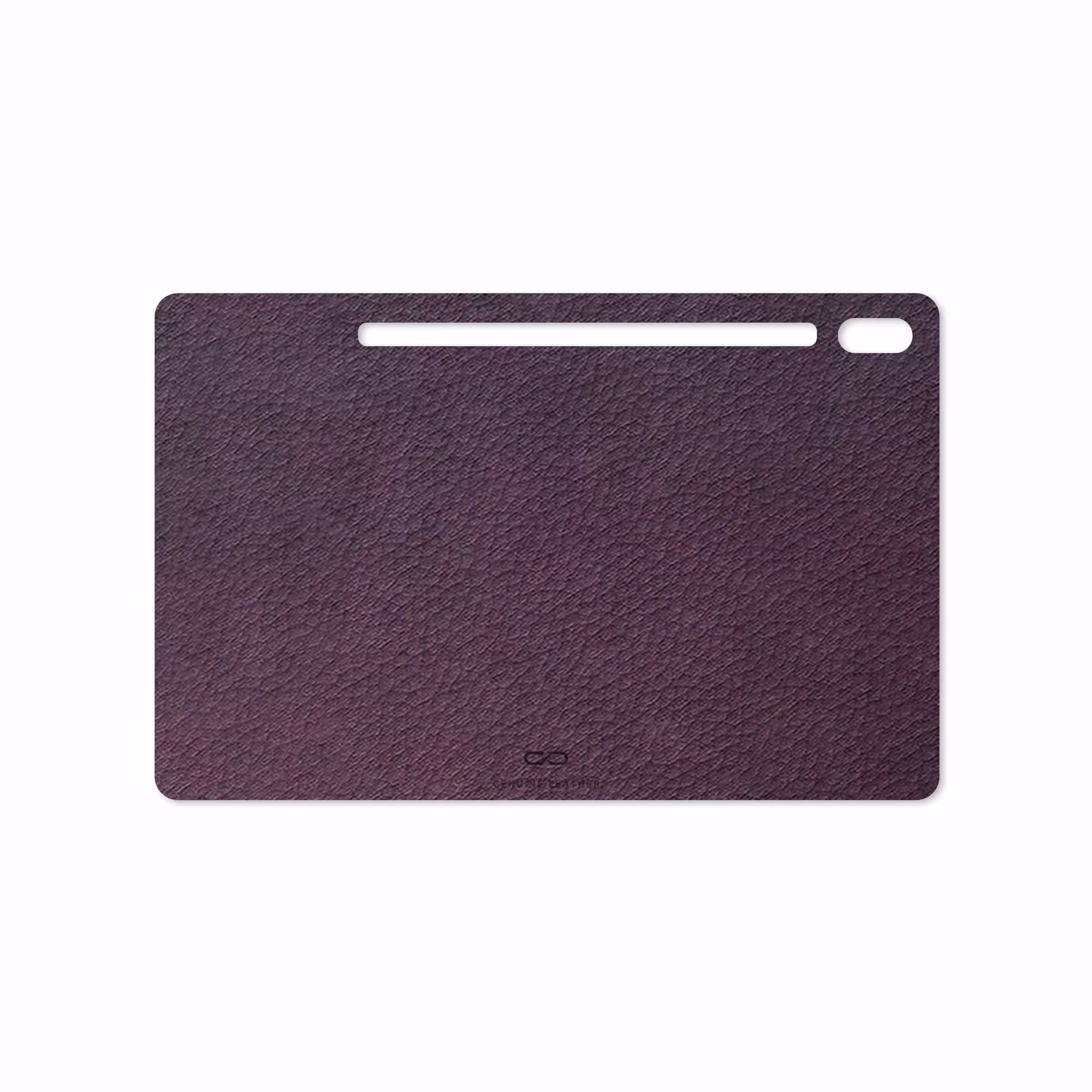 برچسب پوششی ماهوت مدل Purple-Leather مناسب برای تبلت سامسونگ Galaxy Tab S6 2019 SM-T860