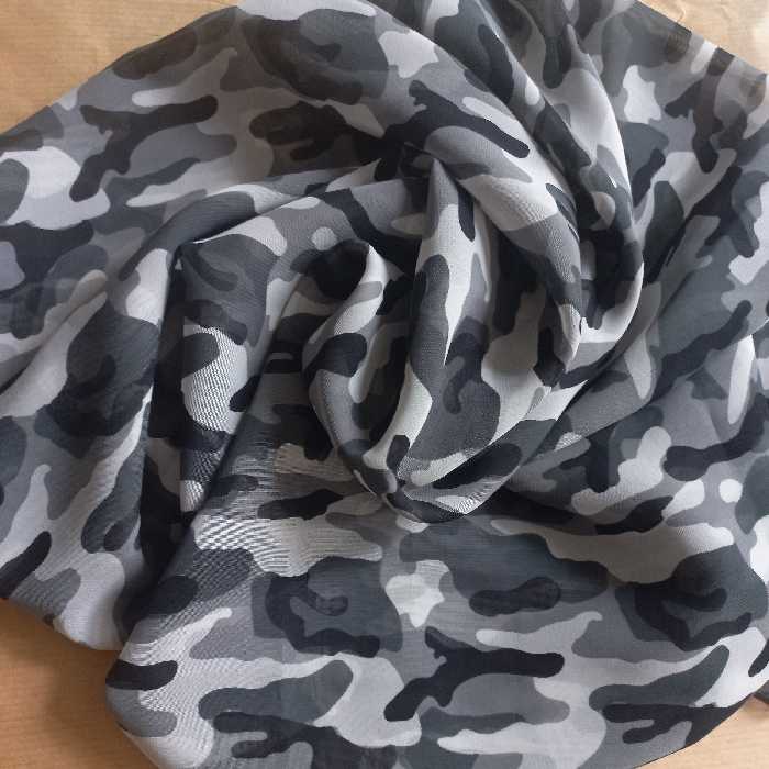 دستمال سر باندانا دستمال گردن حریر طرح ارتشی اسپرت 