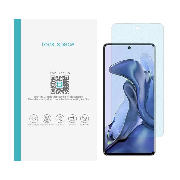 گلس شیائومی Mi 11T مدل نانو هیدروژل مات آنتی بلو برند راک اسپیس کد S