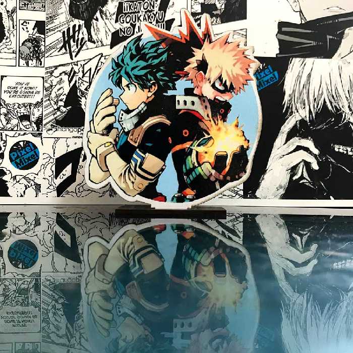 استند رومیزی پیکسل میکسل مدل انیمه مای هیرو آکادمیا میدوریا و باکوگو