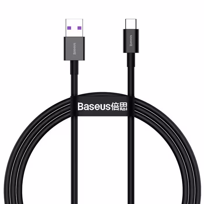 کابل تبدیل USB به USB-C باسئوس مدل Superior Series CATYS-A 6A 66W طول 2 متر | کالا مکس