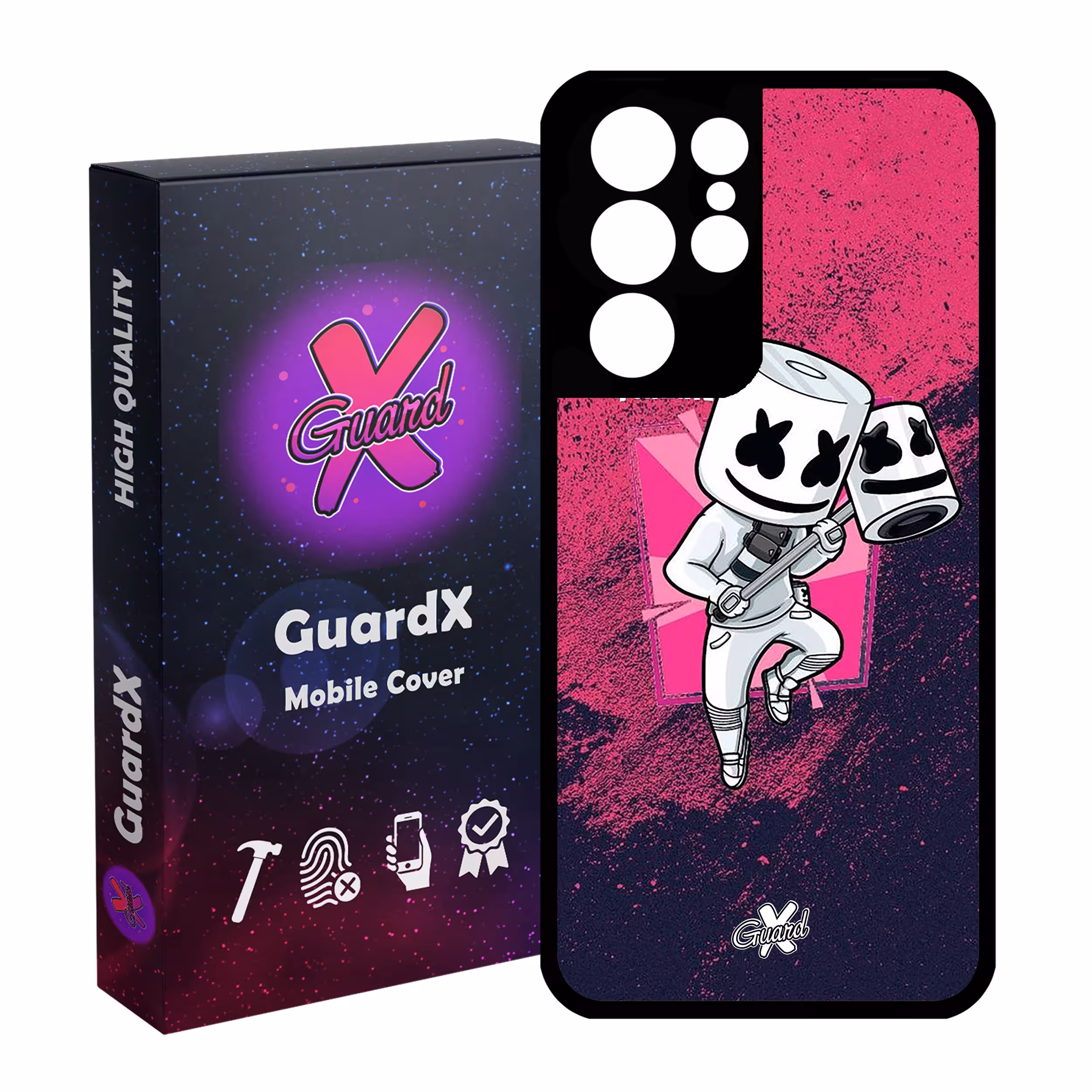 کاور گارد ایکس طرح Fortnite مدل Glass10031 مناسب برای گوشی موبایل سامسونگ Galaxy S21 Ultra