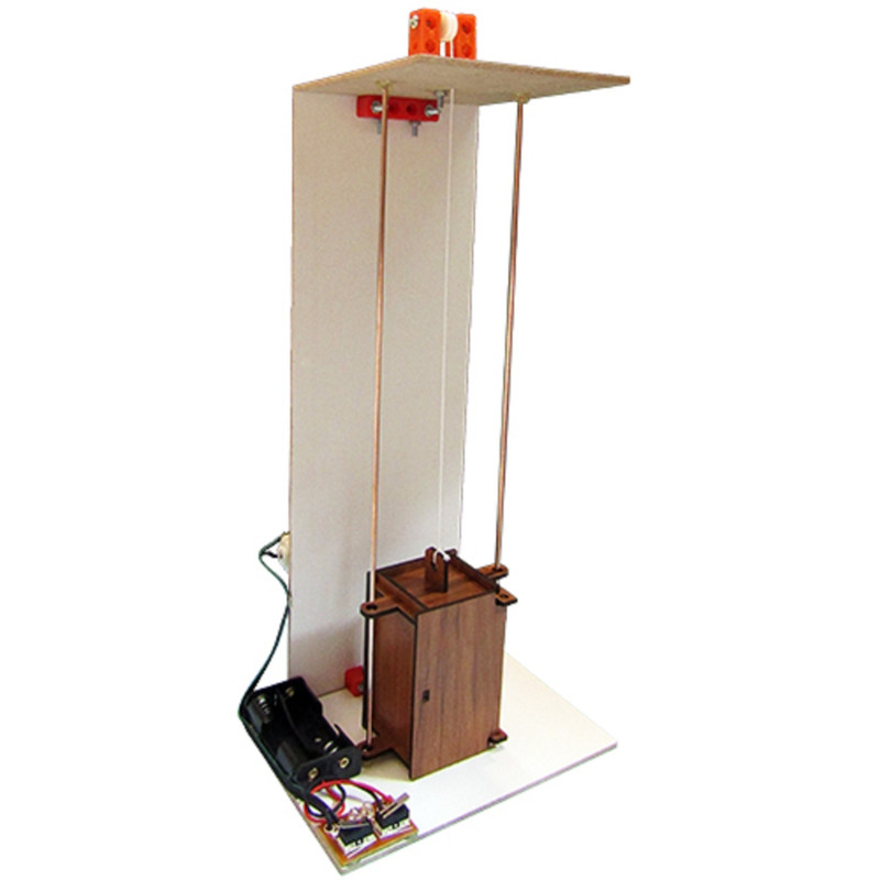 کیت آموزشی مدل کیت سازه حرکتی آسانسور چوبی کد hp_123 | چاوه