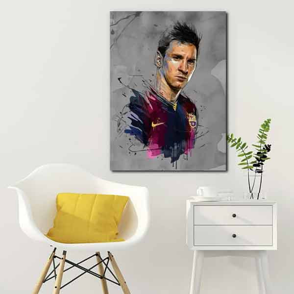 تابلو شاسی طرح لیونل مسی کد LAV-1387 | دنیای قاب