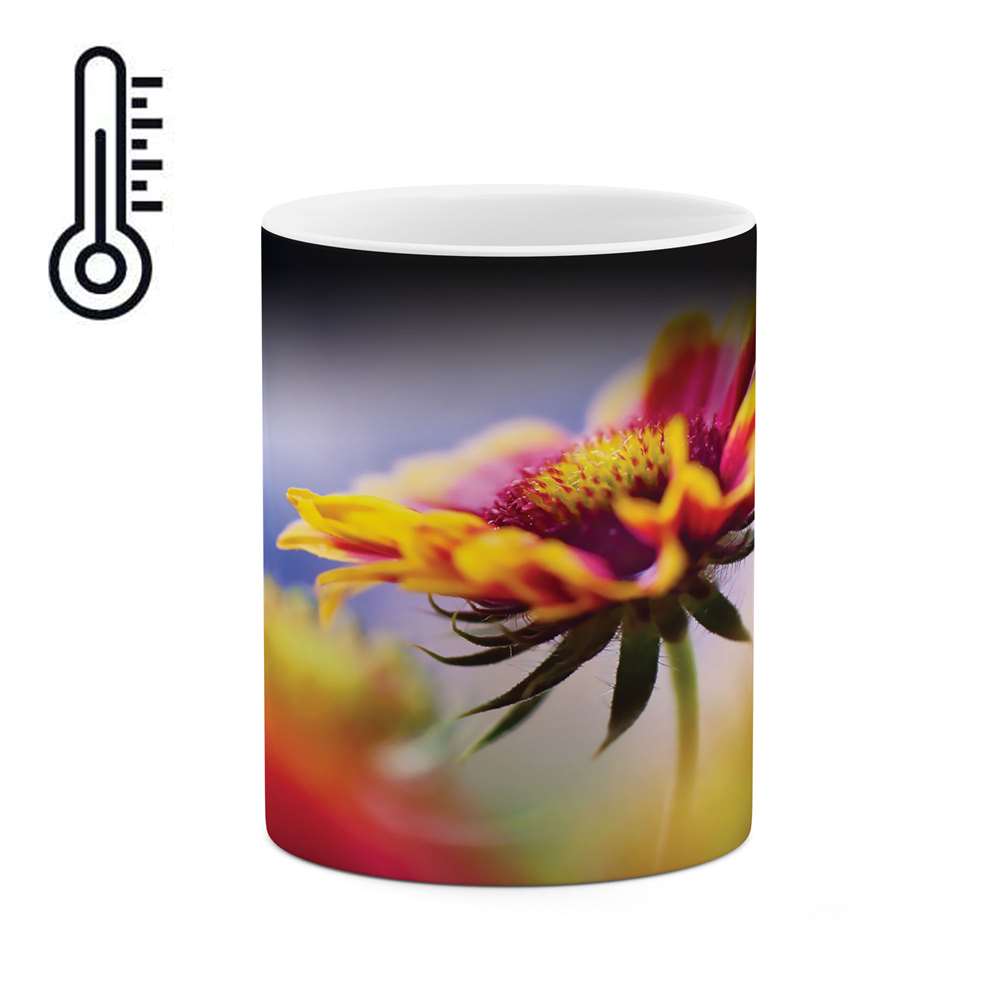 ماگ حرارتی طرح گل فانتزی مدل mgh01206