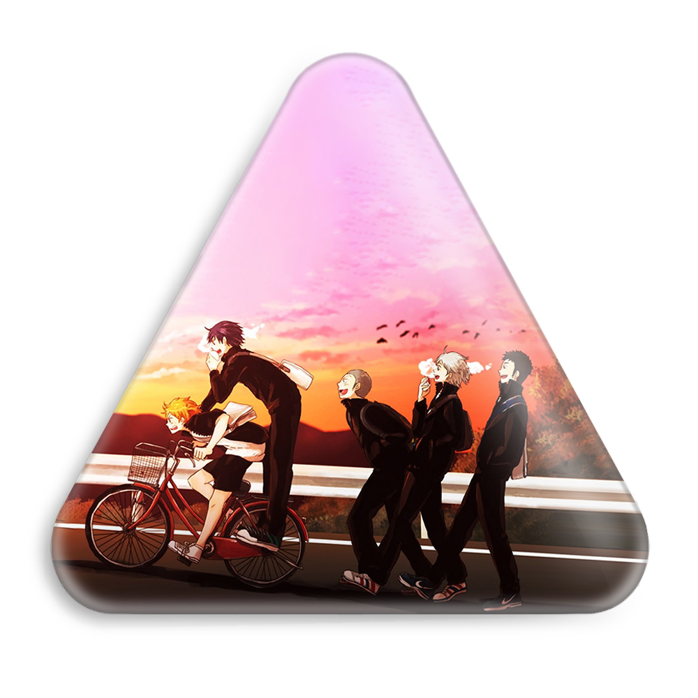 پیکسل خندالو طرح تیم کاراسونو انیمه آبشار سرنوشت هایکیو کاگیاما مدل مثلثی کد 11214