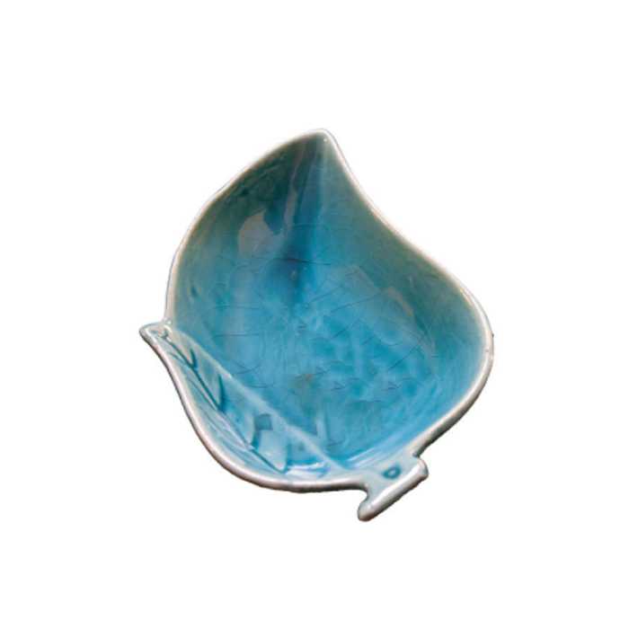 کاسه سفالی طرح برگ درخت سیب مدل SI9