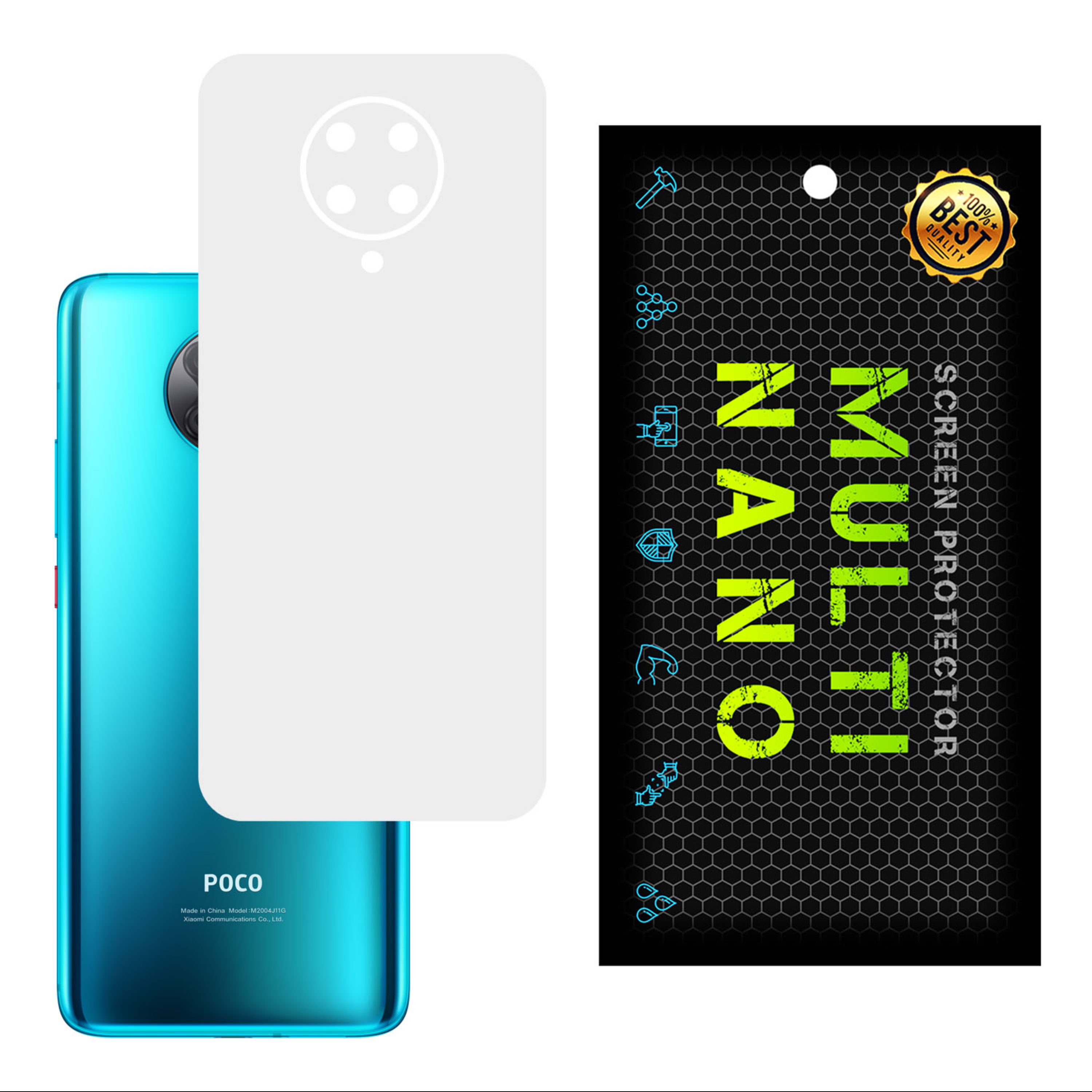 برچسب پوششی MultiNano مدل X-F1M- White برای پشت موبایل شیامیPoco F2 Pro