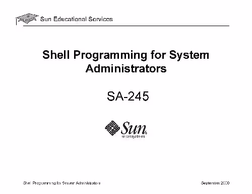 خرید و دانلود نسخه کامل کتاب SA-245 Shell Programming for System Administrators