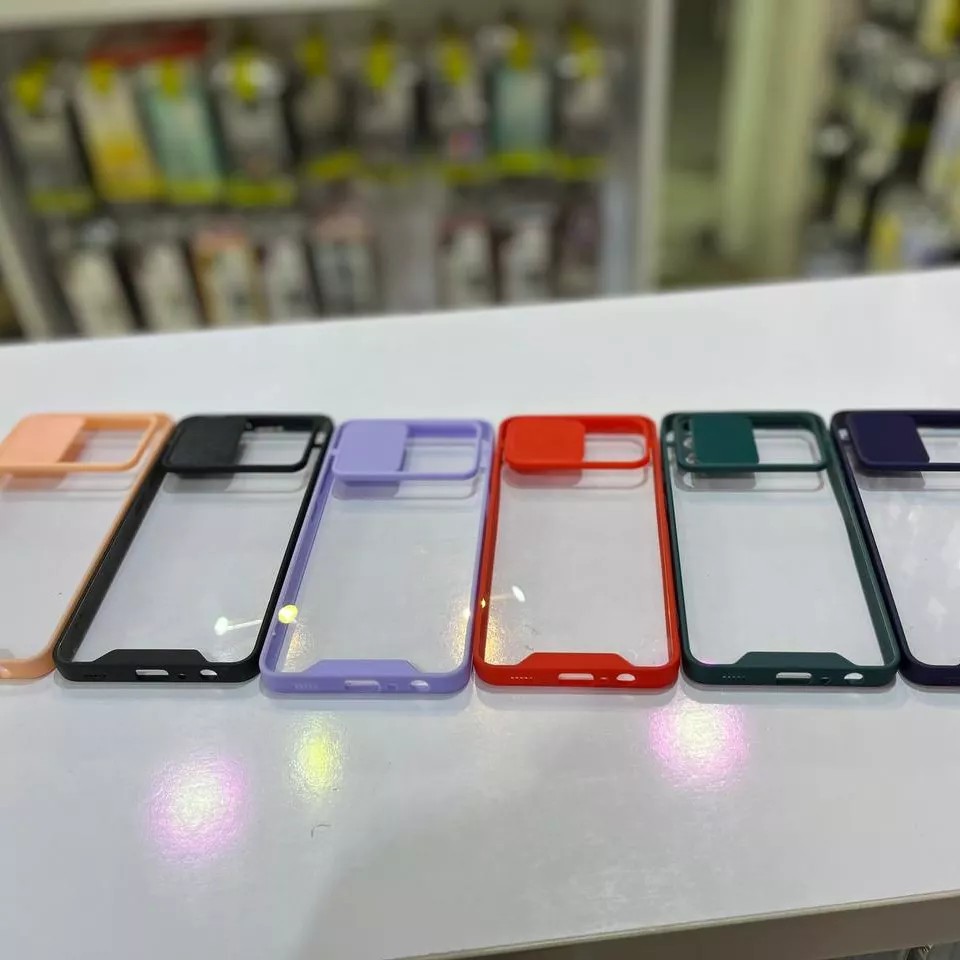 گارد شیشه ای دور سیلیکونی محافظ لنزدار 