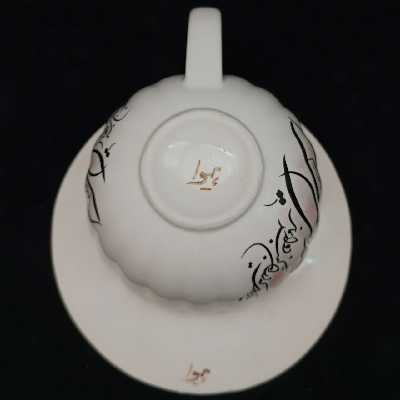  ست فنجان و نعلبکی سرامیکی هیوا طرح مهر کد 10882101