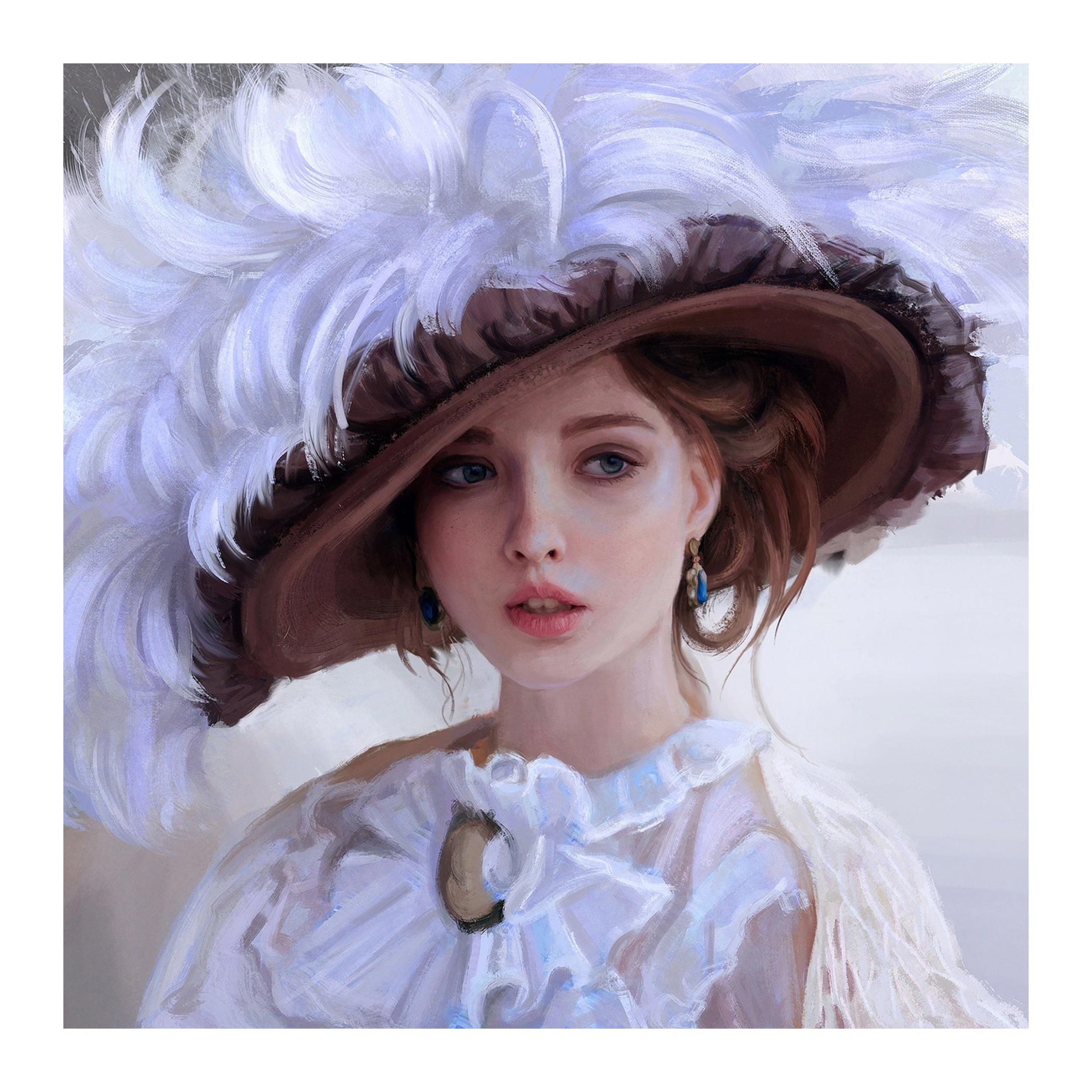 تابلو شاسی مدل R1072 طرح نقاشی دختر