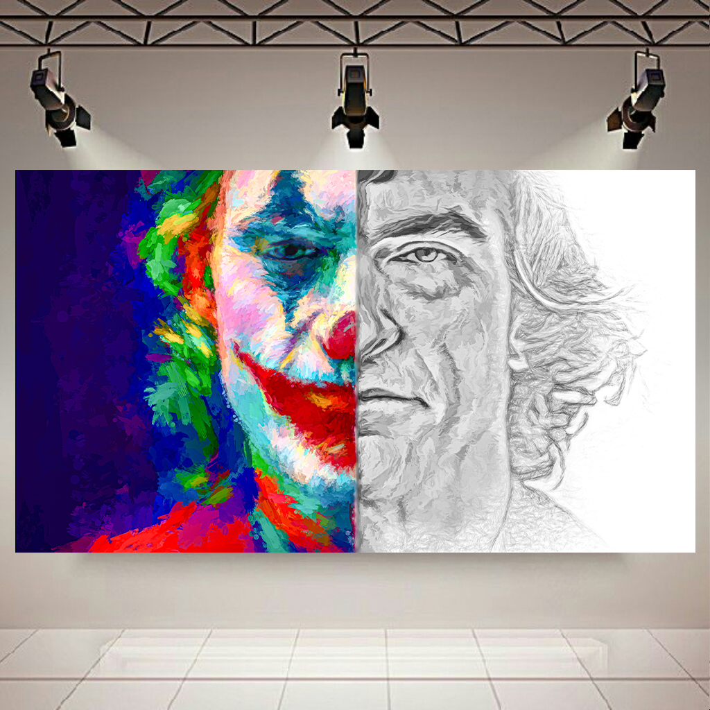 تابلو بوم طرح جوکر مدل دوچهره کد PD3720