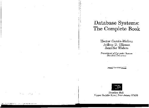 خرید و دانلود نسخه کامل کتاب Database Systems The Complete Book