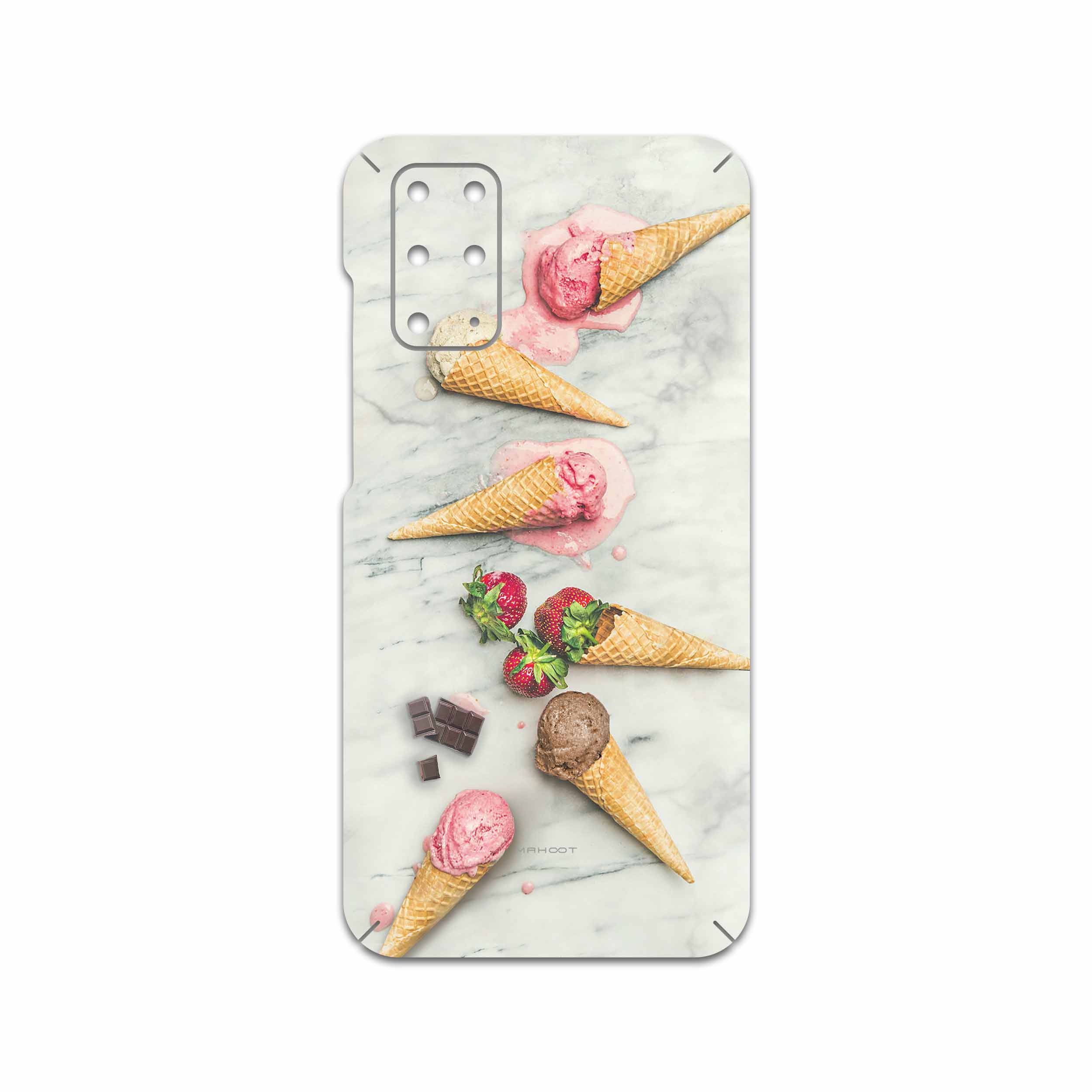 برچسب پوششی ماهوت مدل Funnel ice cream مناسب برای گوشی موبایل سامسونگ Galaxy S20 Plus