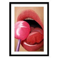 قیمت و خرید تابلو دکوراتیو مدل نقاشی گرافیکی آبنبات کد 0875