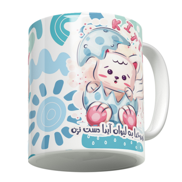 ماگ لاژید مدل اسم آیدا طرح کیتی