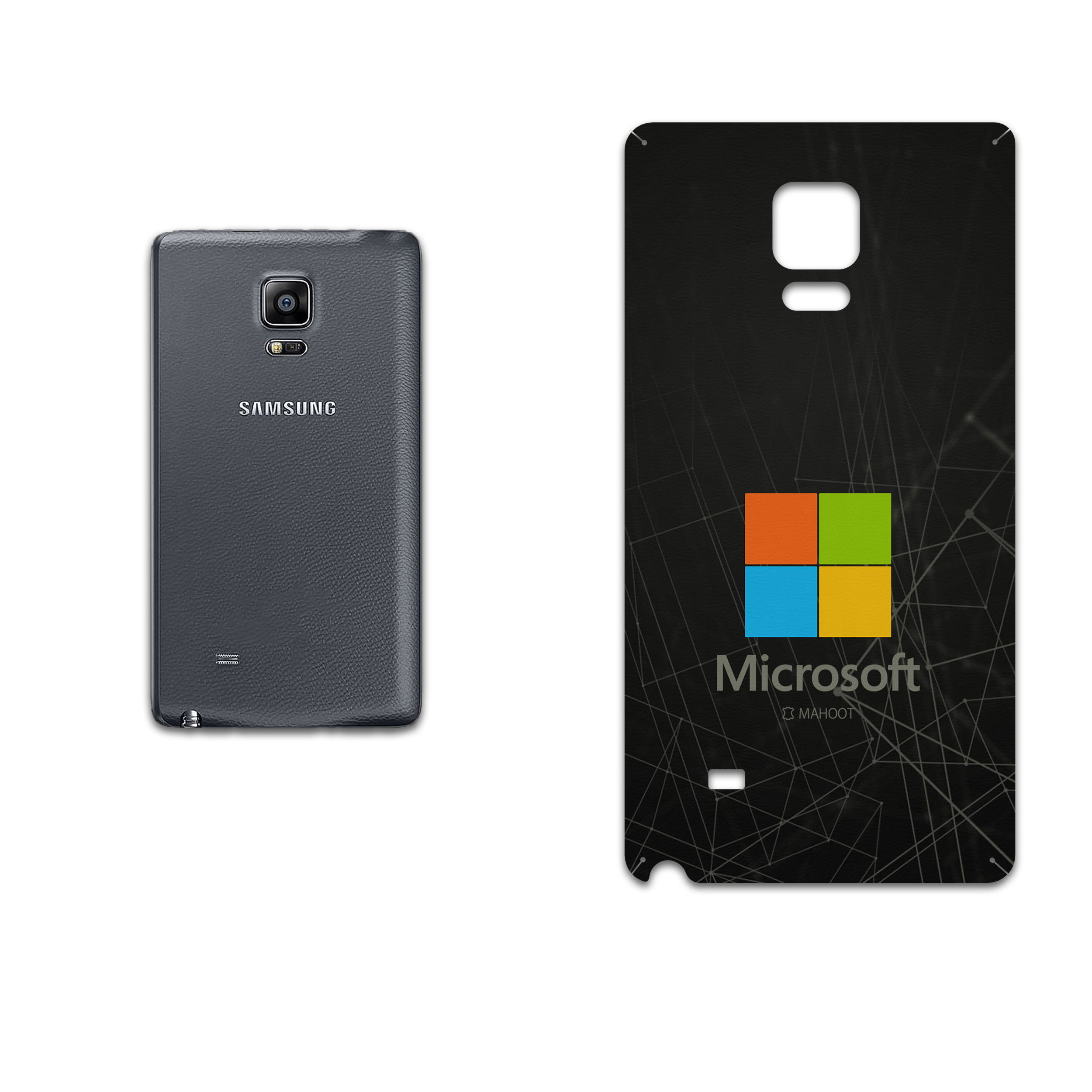 برچسب پوششی ماهوت مدل Mcrsft مناسب برای گوشی موبایل سامسونگ Galaxy Note Edge
