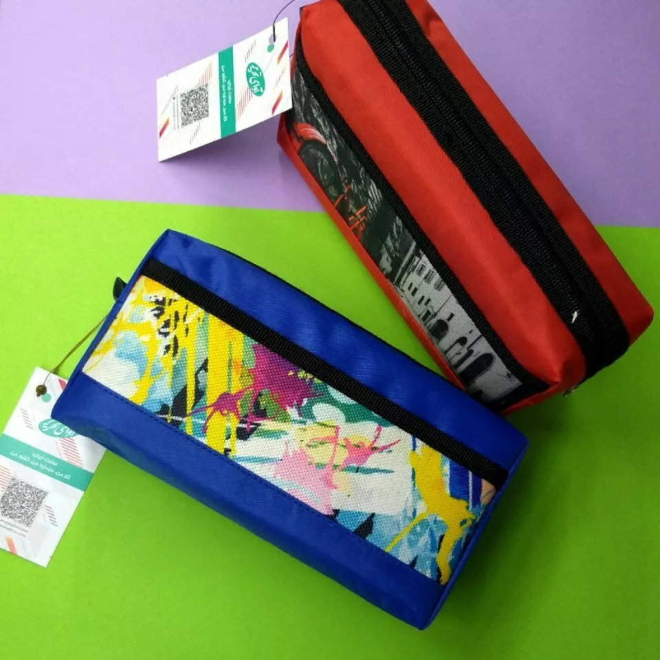 جامدادی تک زیب با دوجیب مدل پرنیان آوای تحریر