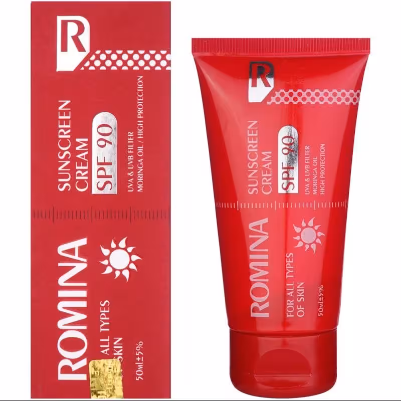 کرم ضد آفتاب spf 50 مناسب انواع پوست حجم 50 میلی لیتر