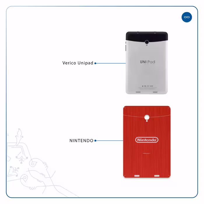 برچسب پوششی ماهوت مدل NINTENDO مناسب برای تبلت وریکو Unipad