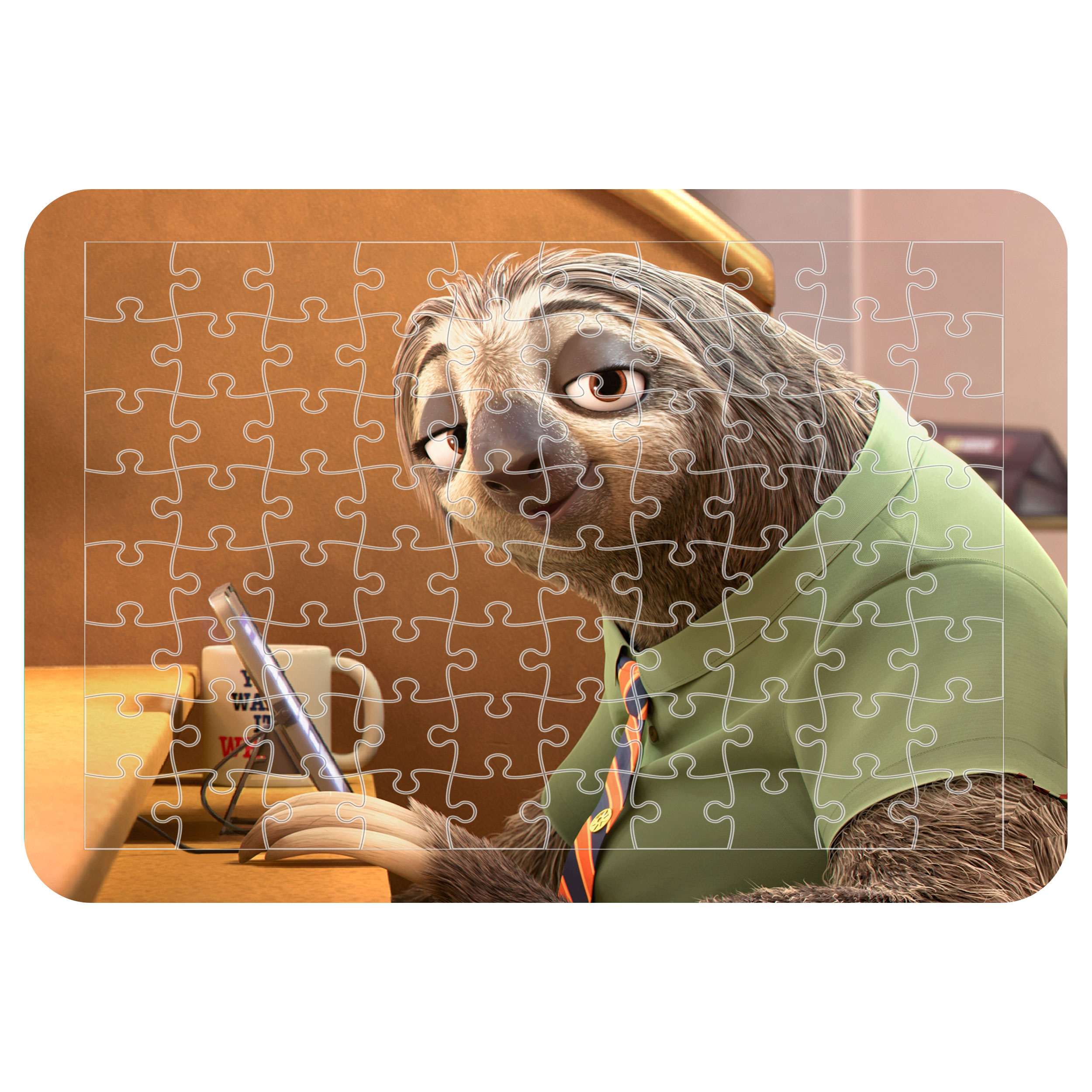 پازل 54 تکه اطلس آبی طرح کارتون زتوپیا  مدل P1540