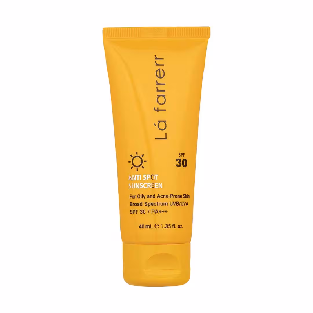 ضدافتاب پوست چرب بی رنگ spf30 لافارر