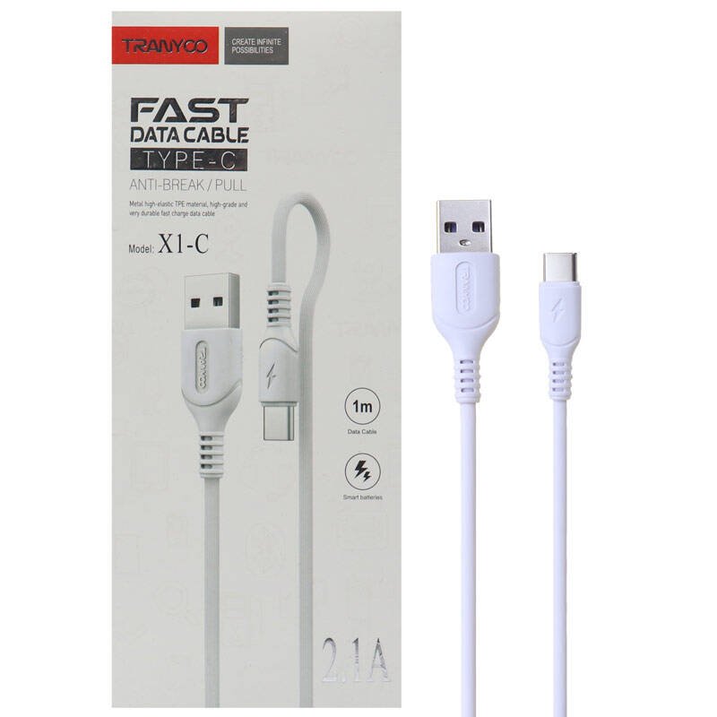 خرید کابل فست شارژ Tranyoo X1-C Type-C - بهاری موبایل