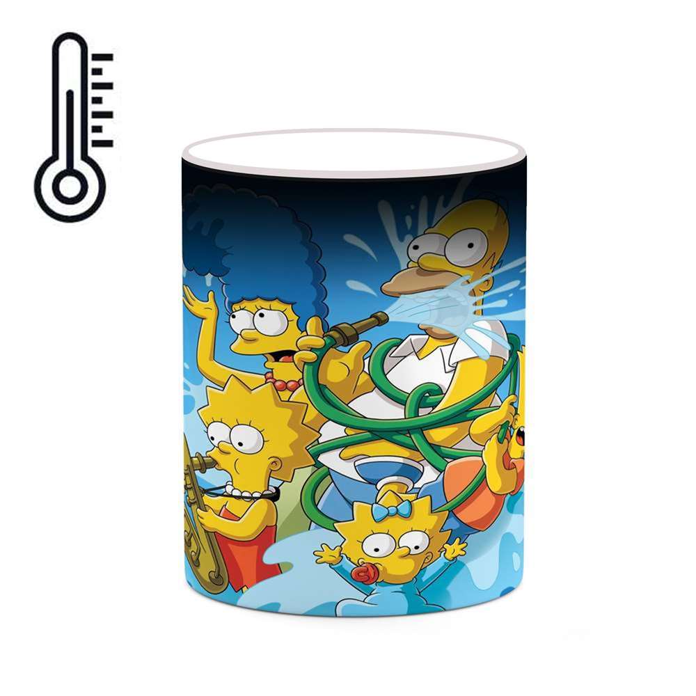 ماگ حرارتی کاکتی طرح کارتون سیمپسون مدل mgh23691