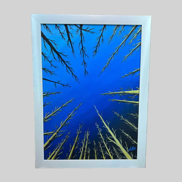 تابلو نقاشی رنگ روغن مدل آسمان