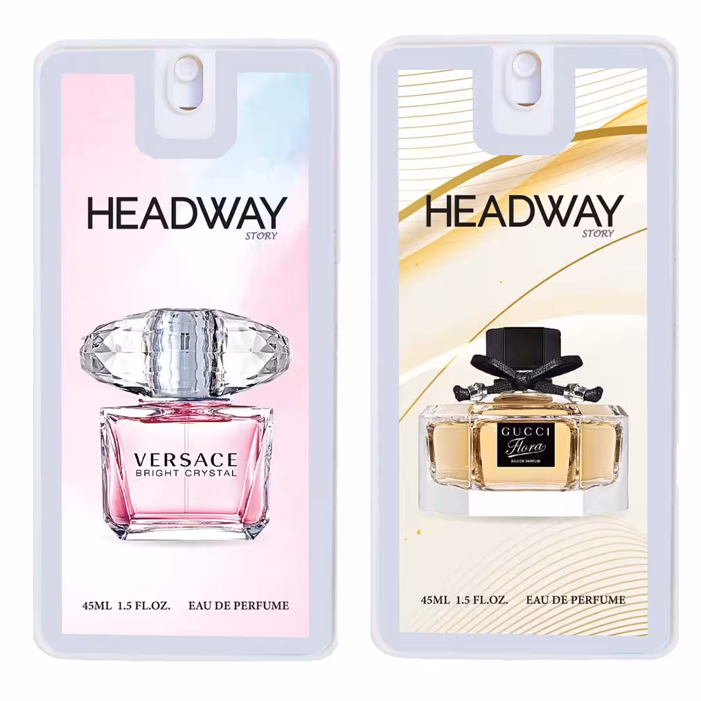 عطر جیبی زنانه هدوی مدل ورساچه برایت کریستال و گوچی فلورا حجم 45 میلی لیتر مجموعه 2 عددی