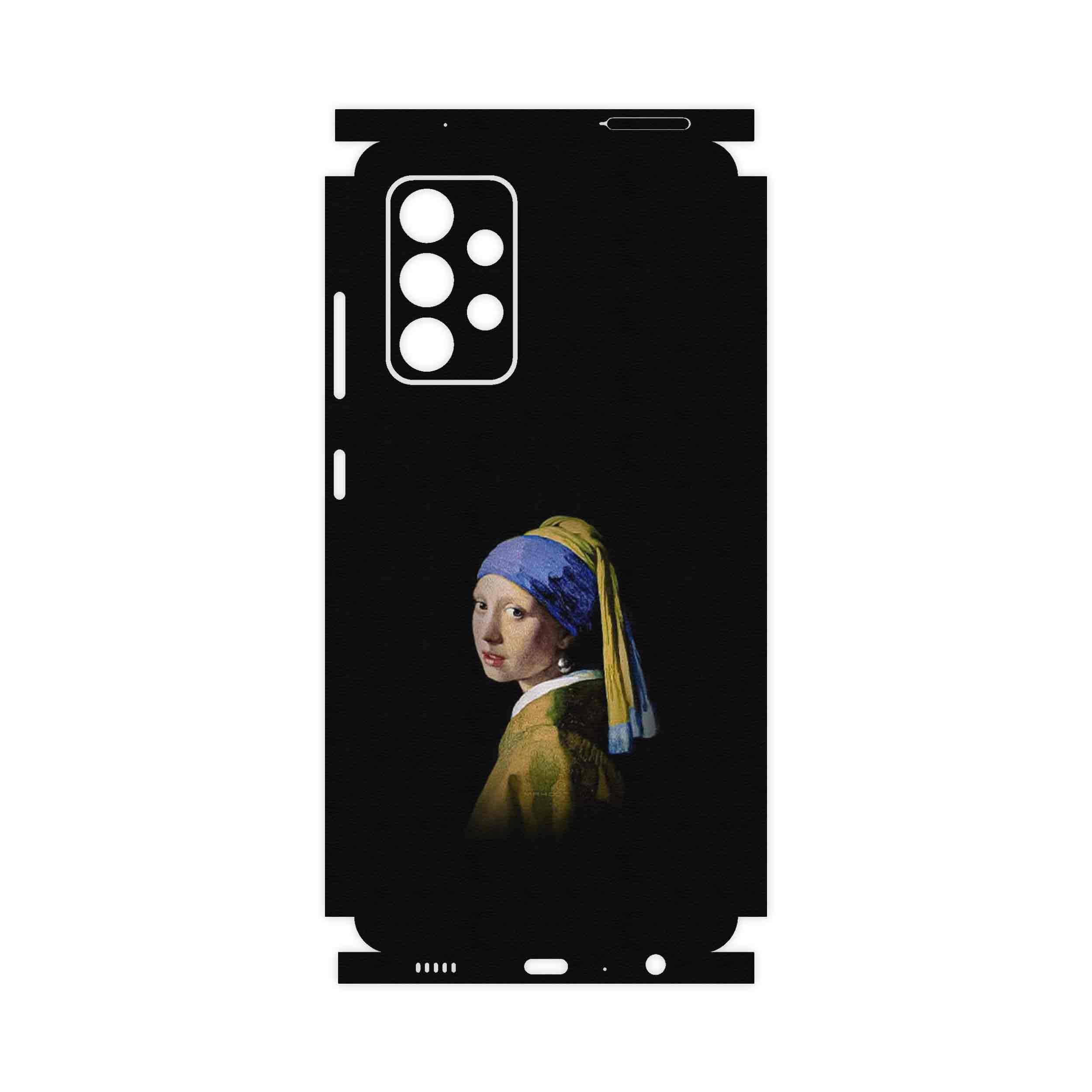 برچسب پوششی ماهوت مدل Girl with a Pearl Earring of Vermeer-FullSkin مناسب برای گوشی موبایل سامسونگ Galaxy A52s 5G