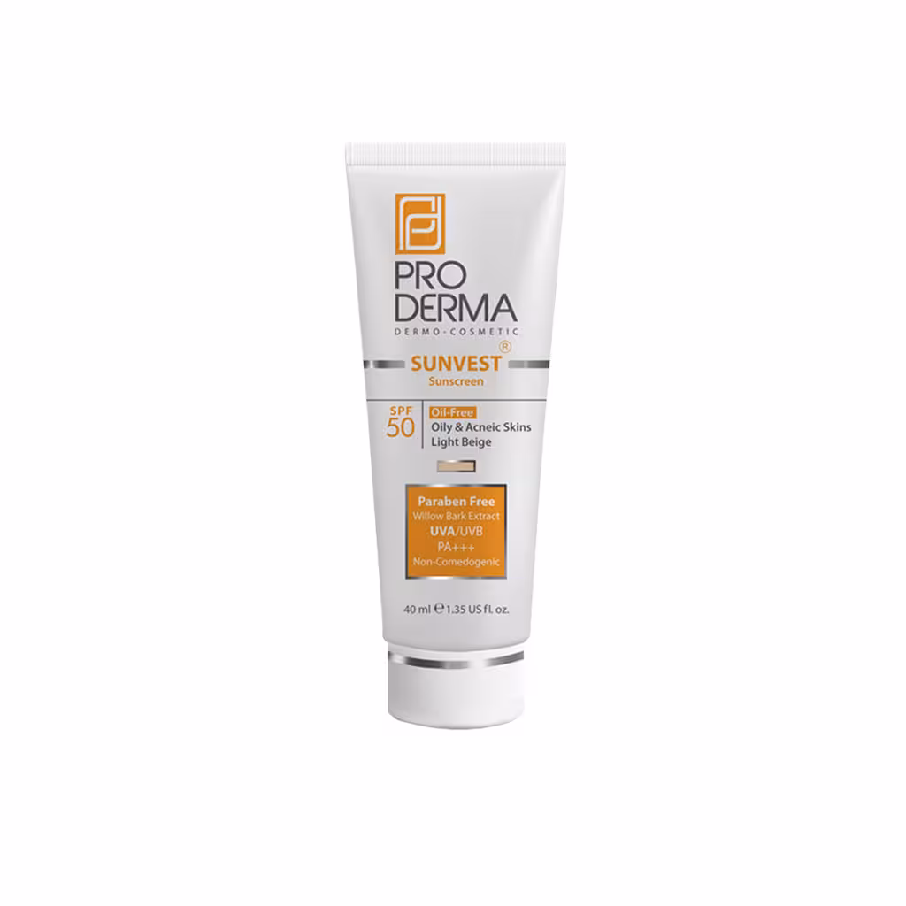 ضد آفتاب فاقد چربی SPF50 پرودرما