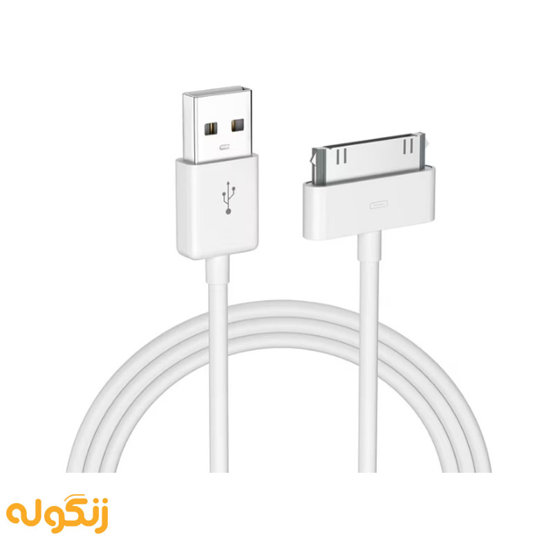 کابل شارژ و انتقال داده اپل مدل Classic 30-Pin to USB - زنگوله