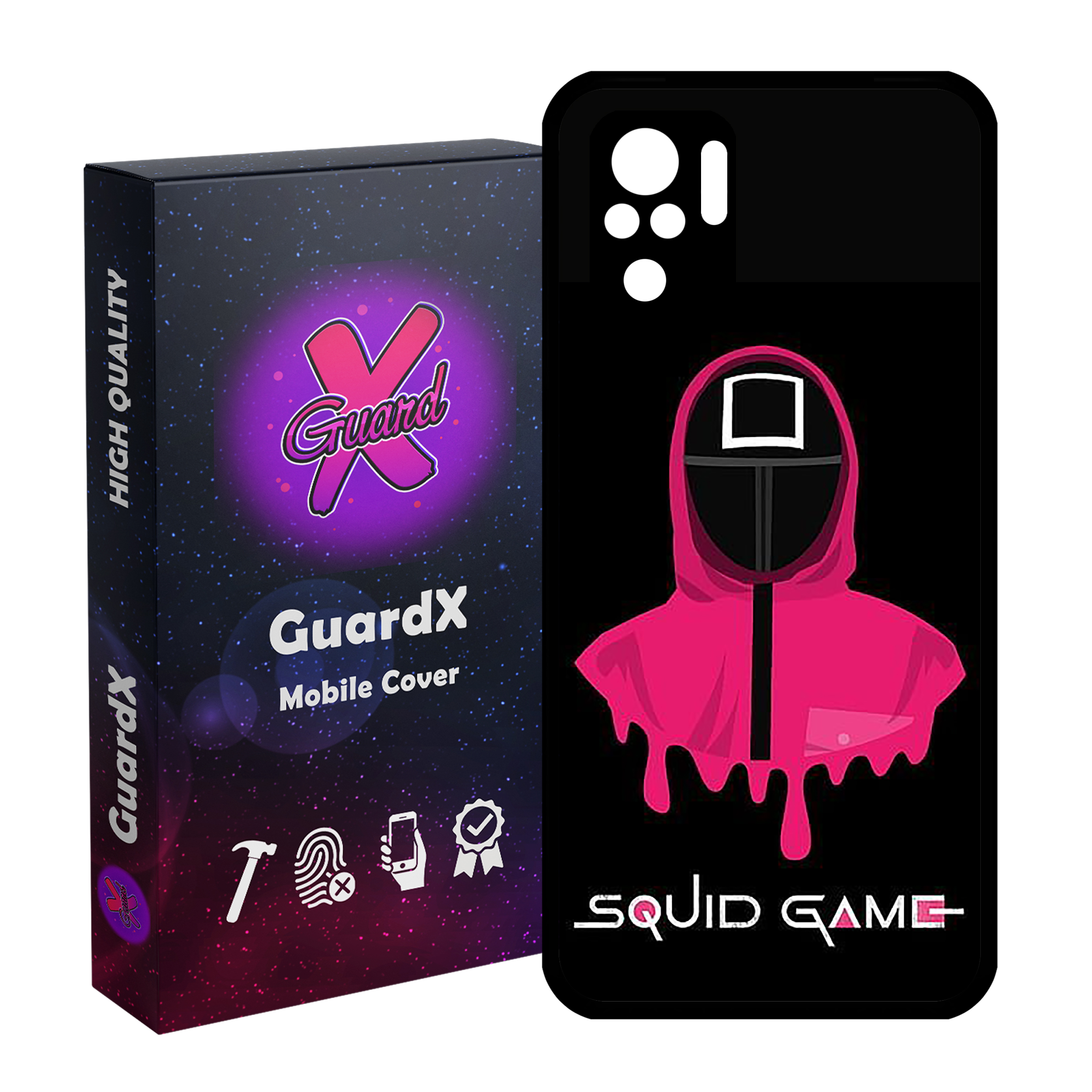 کاور گارد ایکس طرح بازی مرکب مدل Glass10404 مناسب برای گوشی موبایل شیائومی Redmi Note 10 4G / Redmi Note 10S