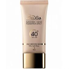 ضد آفتاب کرم پودری  SPF40 مناسب انواع پوست مدیسان