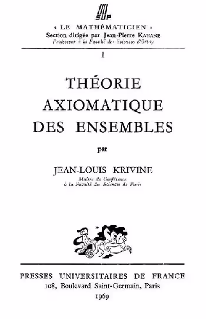 خرید و دانلود نسخه کامل کتاب Theorie axiomatique des ensembles