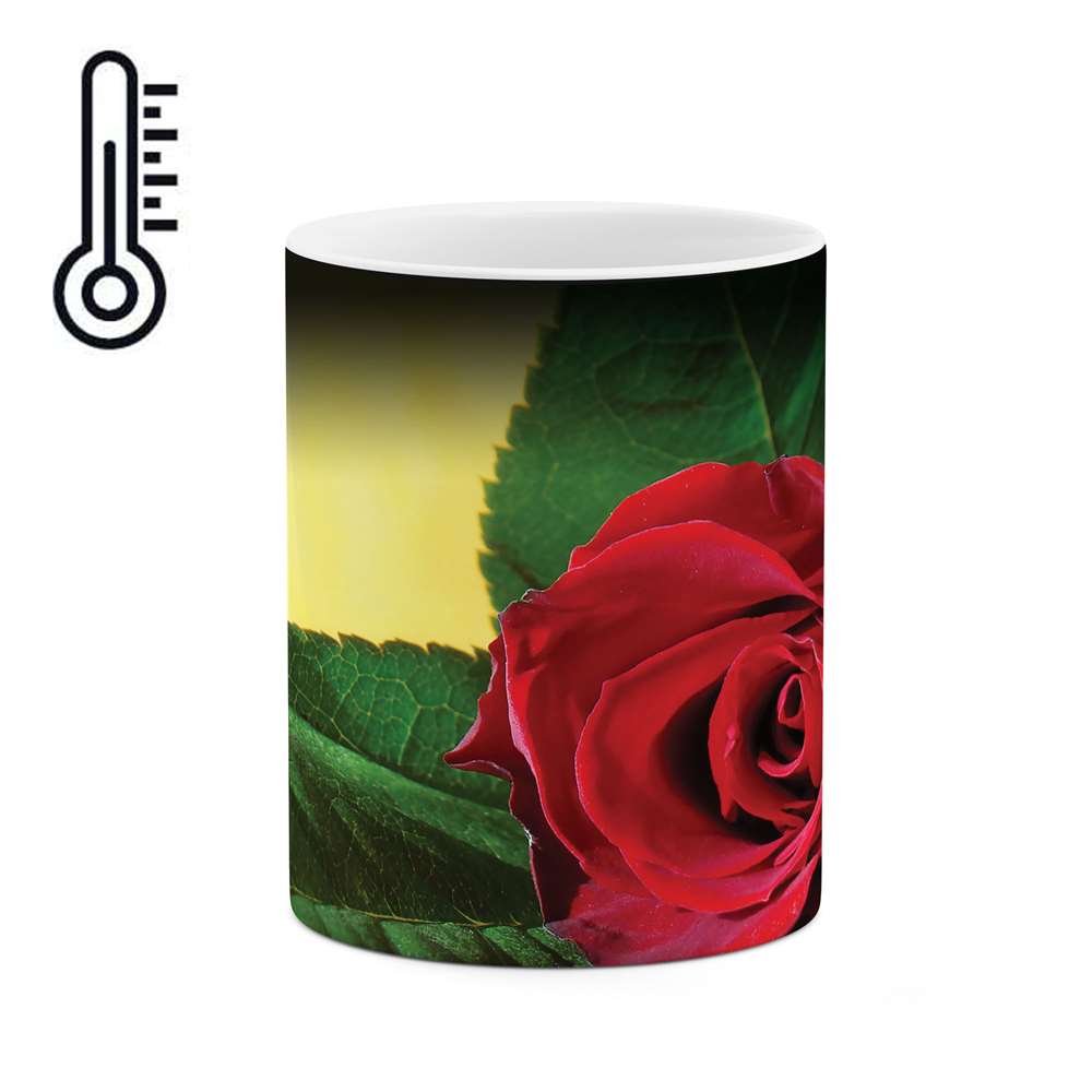 ماگ حرارتی طرح گل رز مدل mgh04509