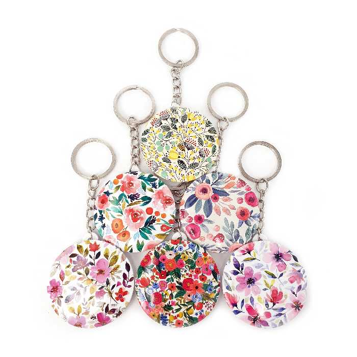 جاکلیدی خندالو طرح گل کد 102B مجموعه 6 عددی