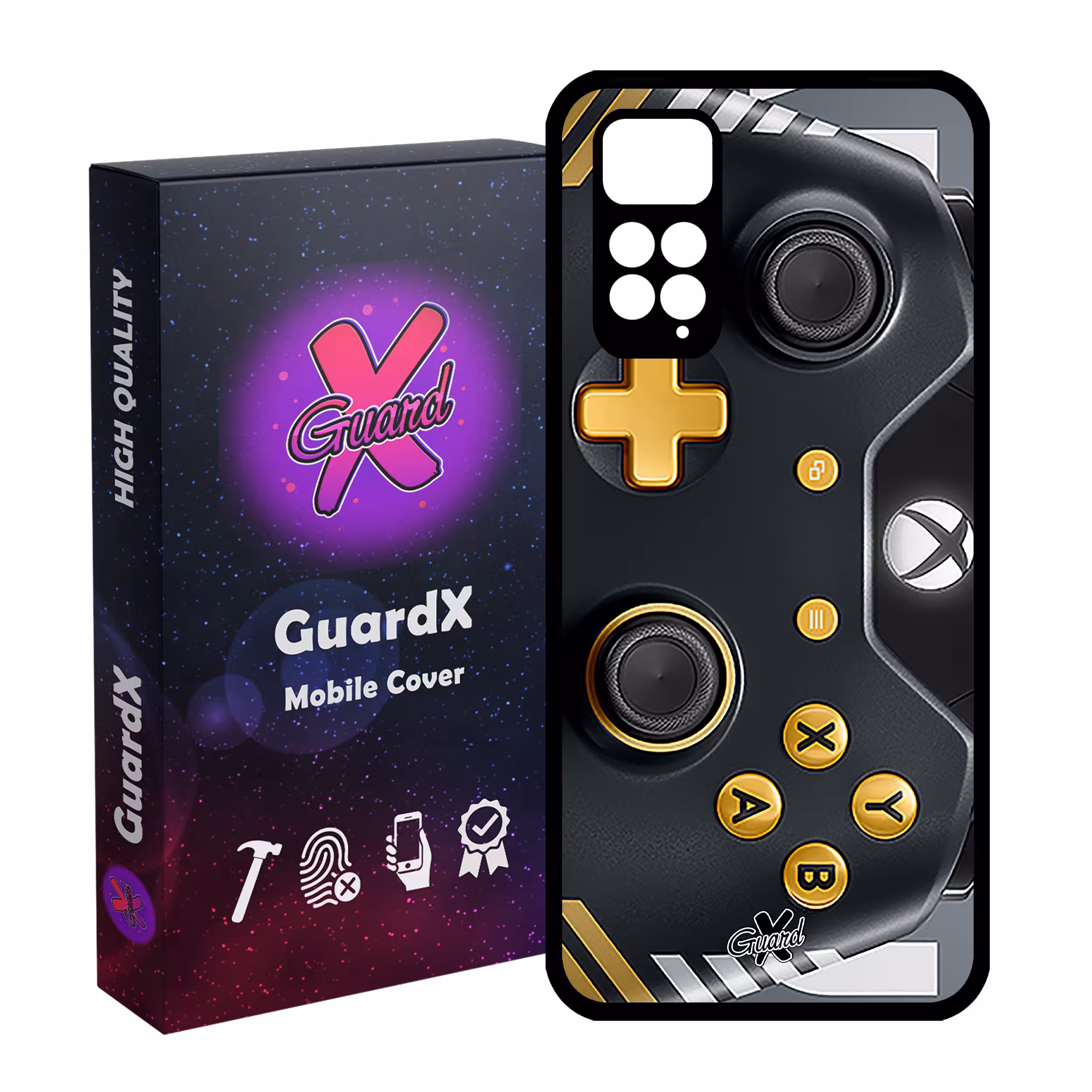 کاور گارد ایکس طرح XBox Conroller مدل Glass10090 مناسب برای گوشی موبایل شیائومی Redmi Note 11S/ Note 11 4G