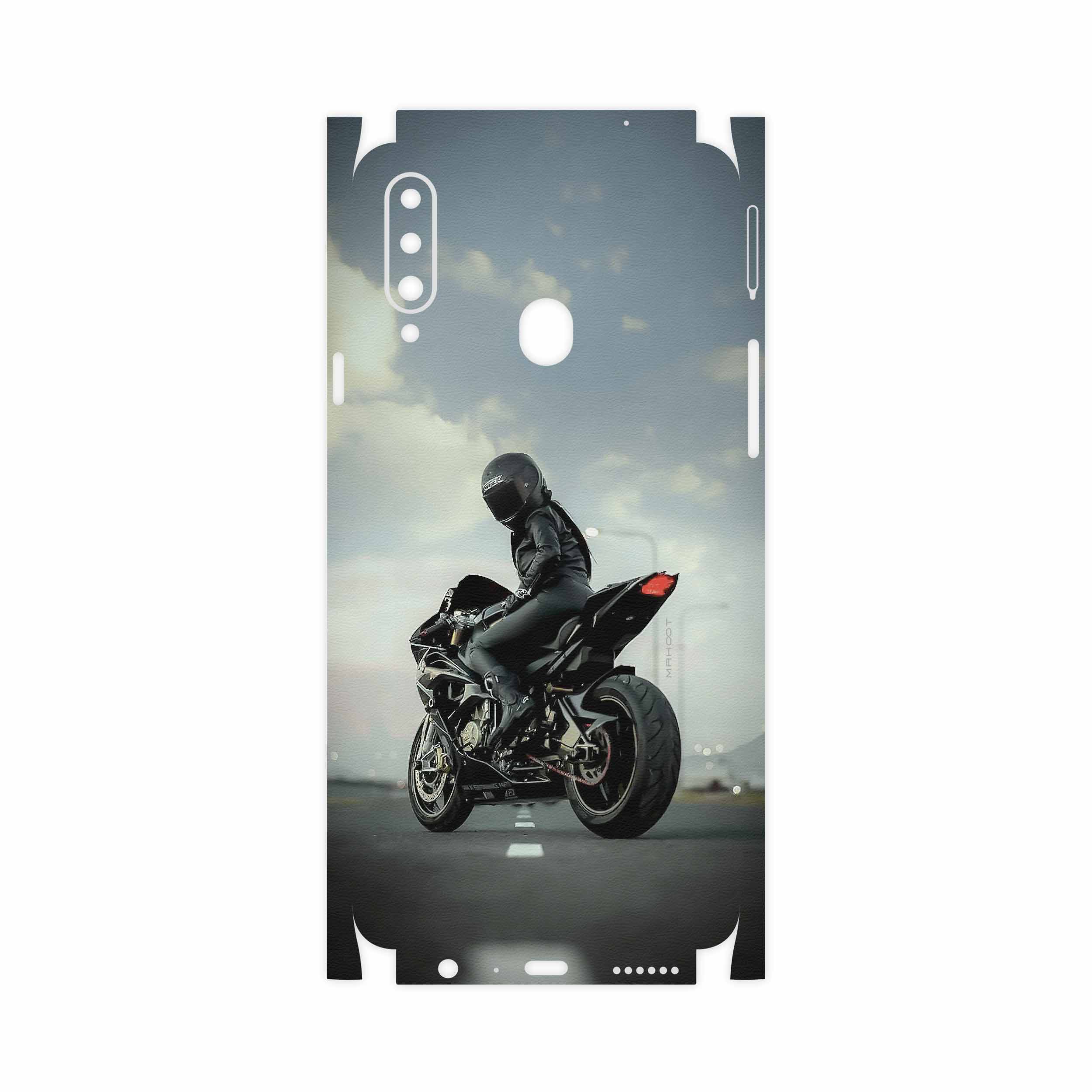 برچسب پوششی ماهوت مدل Motorcycling-FullSkin مناسب برای گوشی موبایل سامسونگ Galaxy A20s