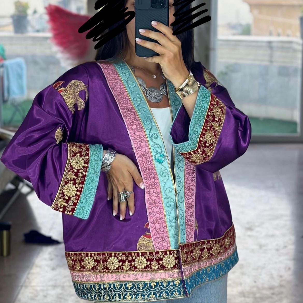 مانتو خرجکار شیک زنانه مانتو مجلسی خرجکار زنانه