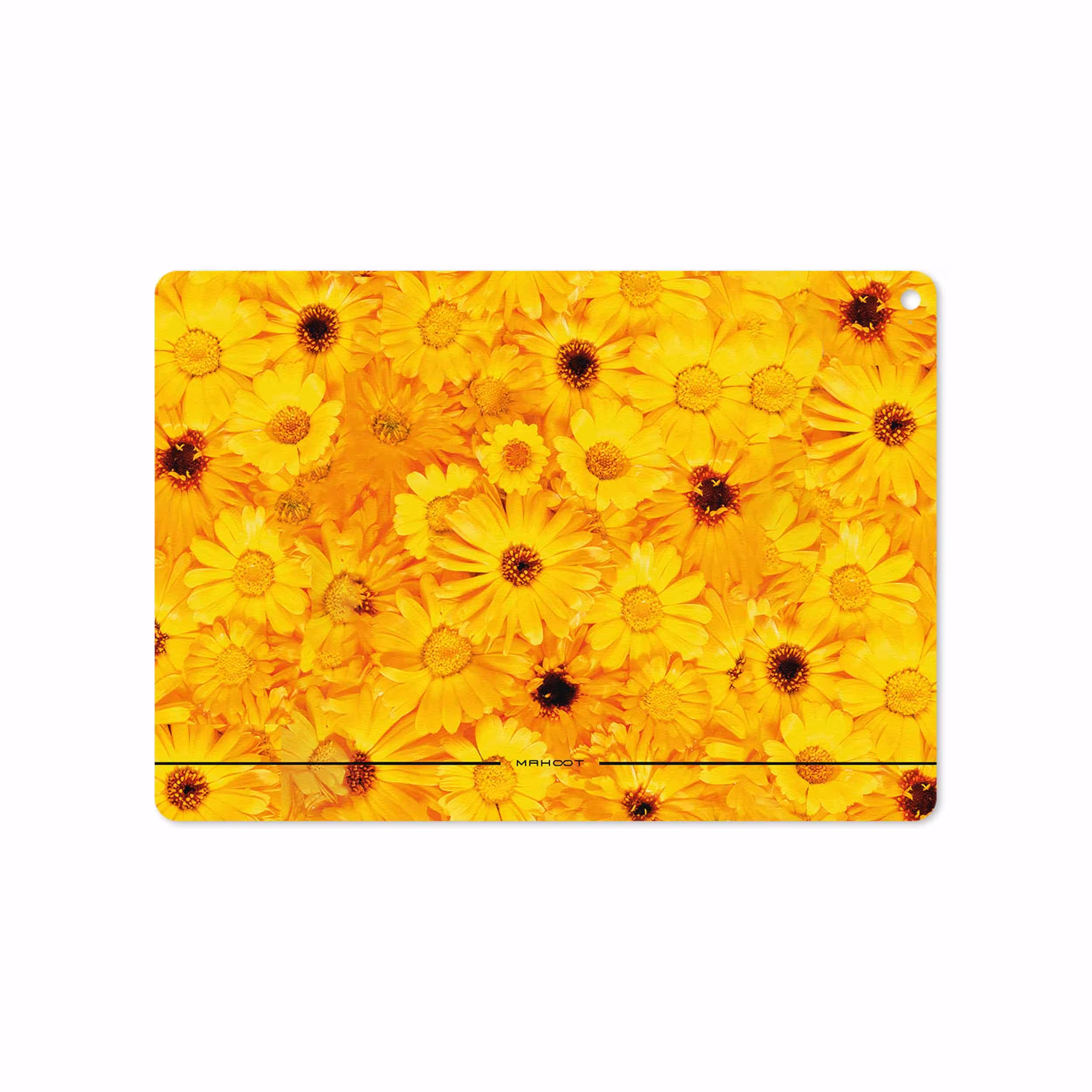 برچسب پوششی ماهوت مدل Yellow-Flower مناسب برای تبلت اپل iPad Air 2 2014 A1566