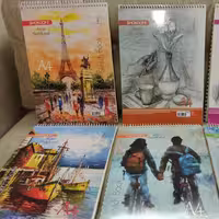دفتر طراحی 50 برگ A4 شکوفه، کاغذ پارس