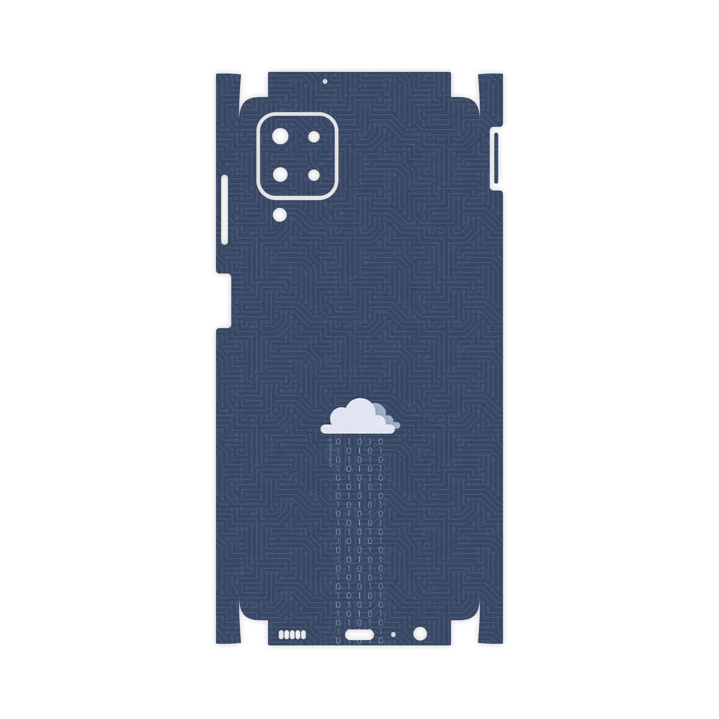 برچسب پوششی ماهوت مدل Minimal Data Cloud-FullSkin مناسب برای گوشی موبایل سامسونگ Galaxy M12