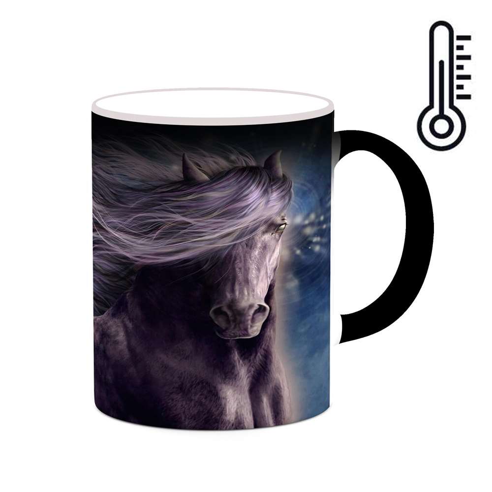 ماگ حرارتی کاکتی طرح اسب مدل mgh24113