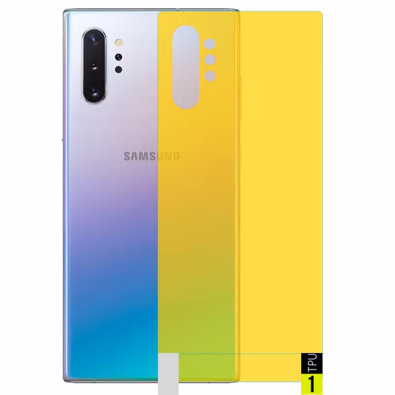 برچسب نانو پشت گوشی Samsung Galaxy Note 10 Plus مدل فول کاور شفاف آنتی شوک