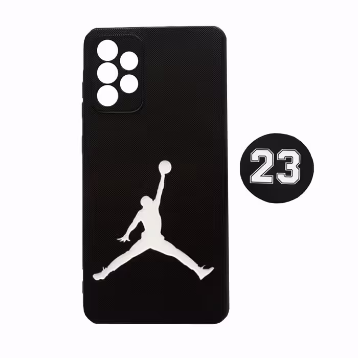 کاور مدل JORDAN72 مناسب برای گوشی موبایل سامسونگ Galaxy A72 به همراه پایه نگهدارنده