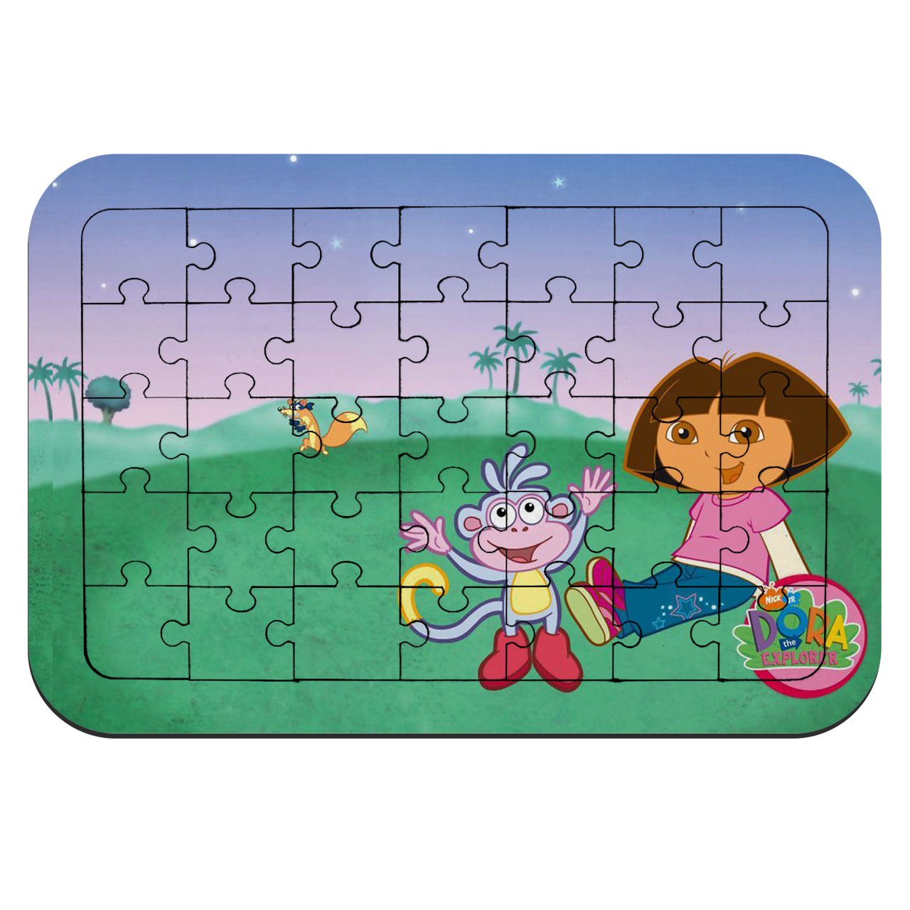 پازل 35 تکه طرح انیمیشن دورای جهانگرد مدل NI740