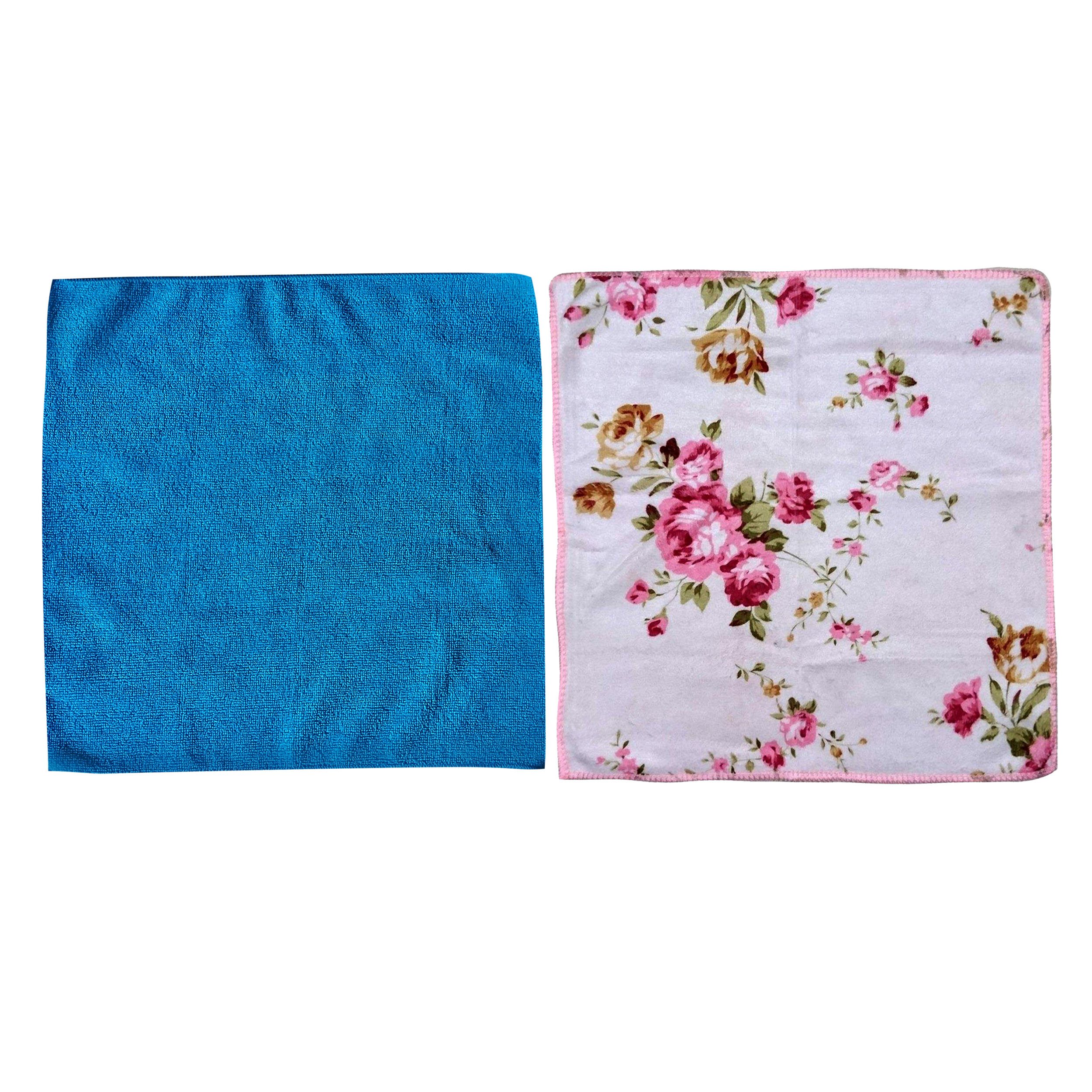 دستمال آشپزخانه مدل گل مجموعه 2 عددی
